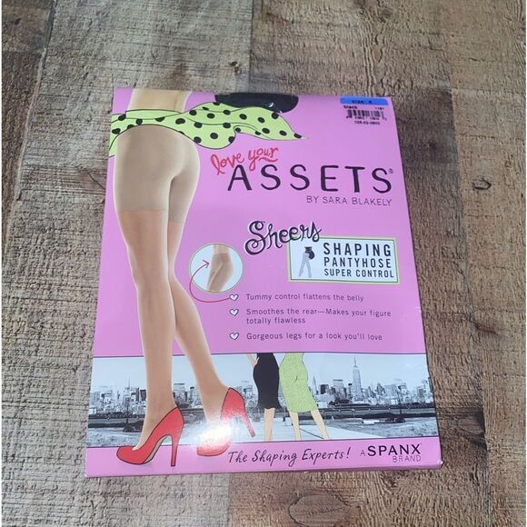 Love your assets by Sara Blakely sheer shaping panty hose super control spanx - Picture 1 of 6